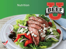 Beef Nutrition - Georgia Beef Board