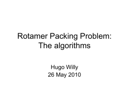Rotamer Packing Problem