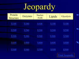 Jeopardy - Alfred State College intranet site
