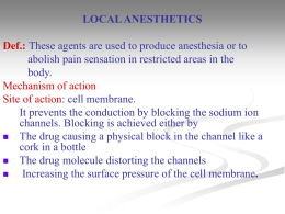 new-local anaethetic