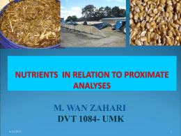 dvt1084-lecture 2 -proximate analysis-jan2011