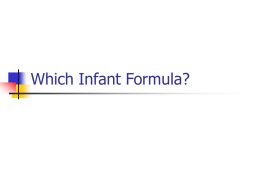 Which Infant Formula?
