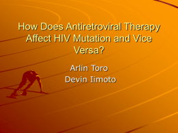 How Does Antiretroviral Therapy Affect HIV Mutation and