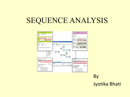 SEQUENCE ANALYSIS - Indian Agricultural Statistics