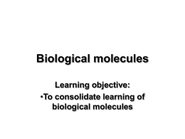 Biological molecules