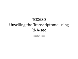 Unveiling the Transcriptome using High