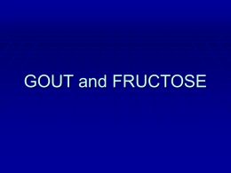 GOUT and FRUCTOSE