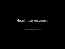 Heart rate response - Mrs King