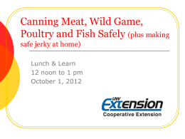 OPEN HOUSE - Food safety