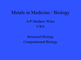 Metals in Medicine - University of Sydney