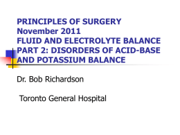 PRINCIPLES OF SURGERY NOVEMBER 2001 FLUID AND …