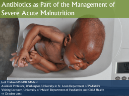 Antibiotics as Part of the Management of Severe Acute