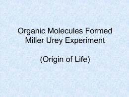 Miller Urey Experiment (Origin of Life)