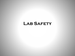 Lab Safety - Broken Arrow Public Schools