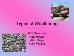 Types of Weathering - Earth Science / FrontPage