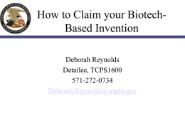 How to Claim your Biotech