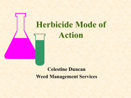 Herbicide Mode of Action - Montana State University