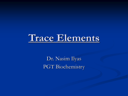 Trace Elements - MBBS Students Club | Spreading medical