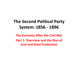 The Second Political Party System: 1856