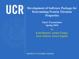 Development of Software Package for Determining Protein
