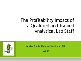 The Profitability Impact of a Qualified and Trained