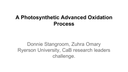 A Photosynthetic Advanced Oxidation Process