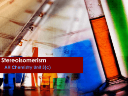 Stereoisomerism - ThinkChemistry