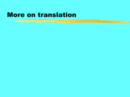 on Translation