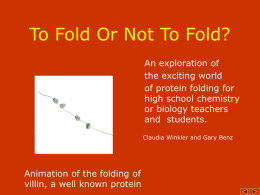 To Fold or Not To Fold