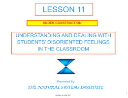 Understanding Students Disorienting Feelings In the Classroom