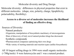 Lecture 10, molecular diversity - Cal State LA