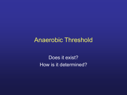 Anaerobic Threshold