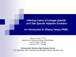 Inferring Cases of Lineage-Specific and Site