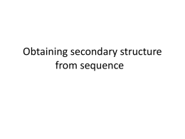 2-Obtaining Secondary Structure from