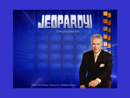 Jeopardy - TCAPS Moodle