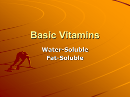 Basic Vitamins PowerPoint