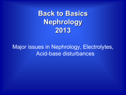 Nephrology - Dr. Robert Bell 2013