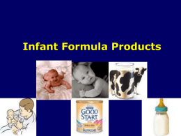 infant formula fall 2014