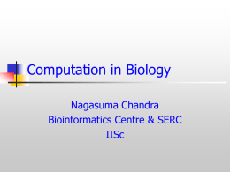 Computation in Biology