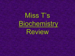 Miss G`s Killer Biochem Review