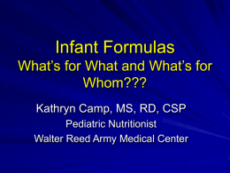 Infant Formulas