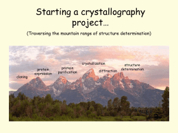 Basic Principles of Protein Crystallography
