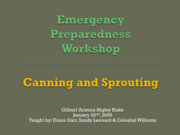 Canning - I Will Prepare