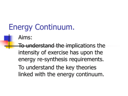 Lesson 4 - Energy Continuum