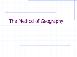 Geographic Method