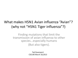 What makes H5N1 Avian influenza Avian?