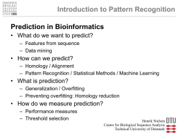 Prediction - Center for Biological Sequence Analysis