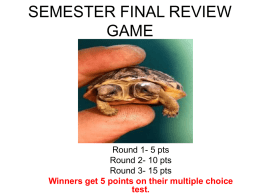 SPRING FINAL REVIEW GAME