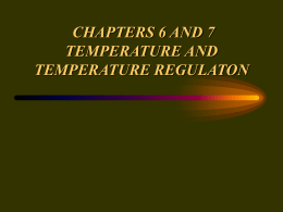 chapters 6 and 7 temperature and temperature