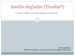 Insulin degludec - Diabetes In Control